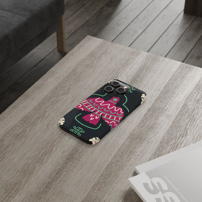 Colorful Bird Slim Phone Case, Bohemian Style Phone Cover, Gift for Nature Lovers, Unique Bird Design, Trendy Mobile Accessory