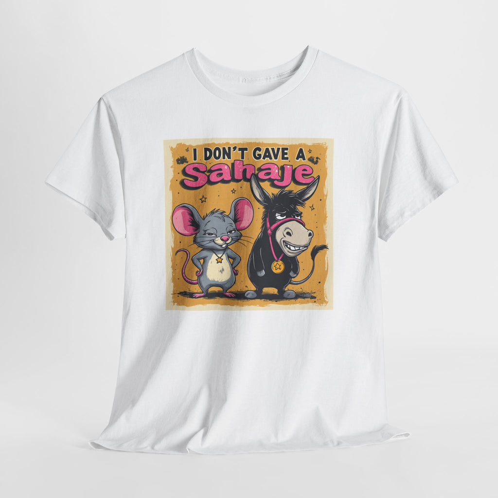 I Don't Give A Snair! Tee — Funny Mouse & Cat Graphic T-Shirt