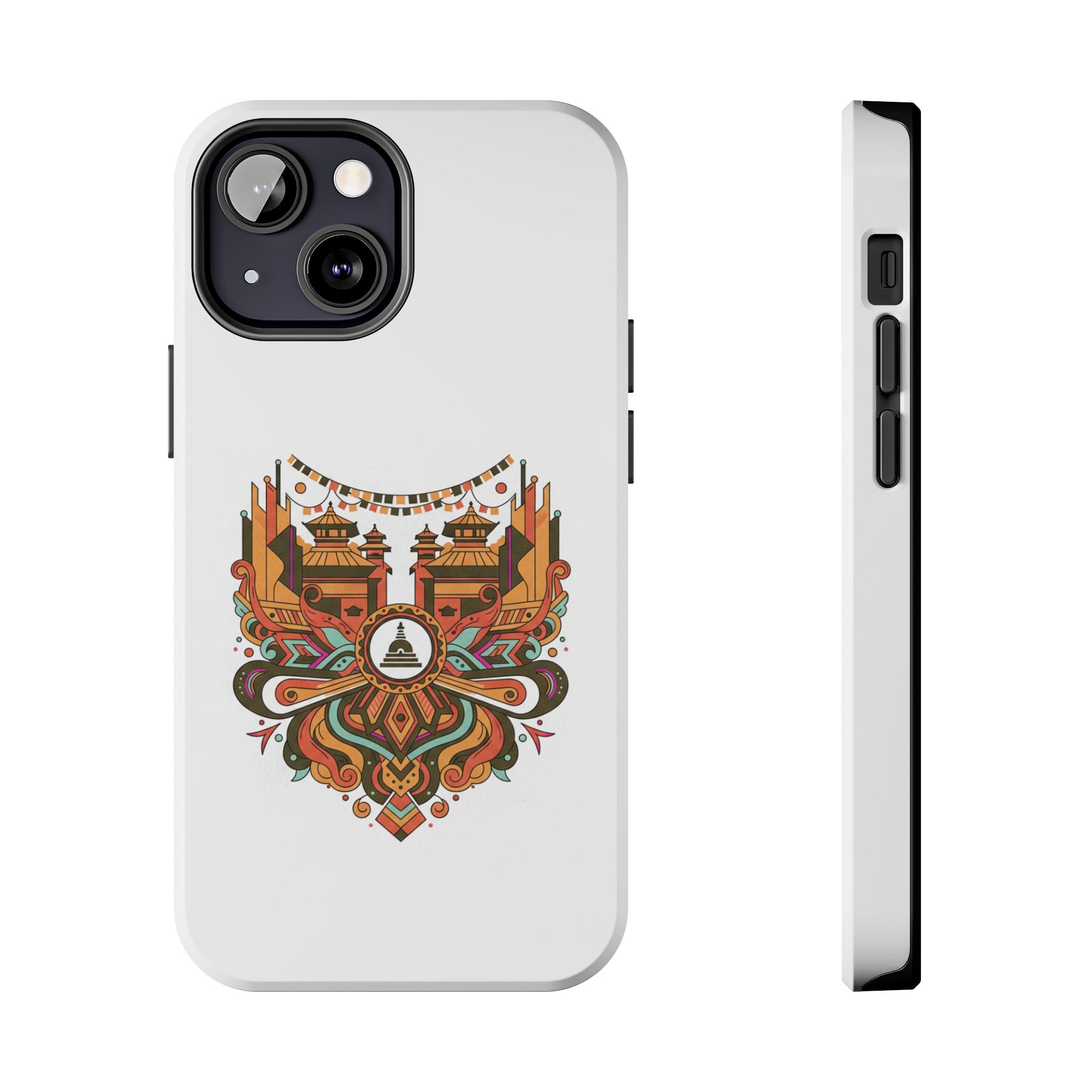 Tough Phone Case — Vintage Temple Mandala Design