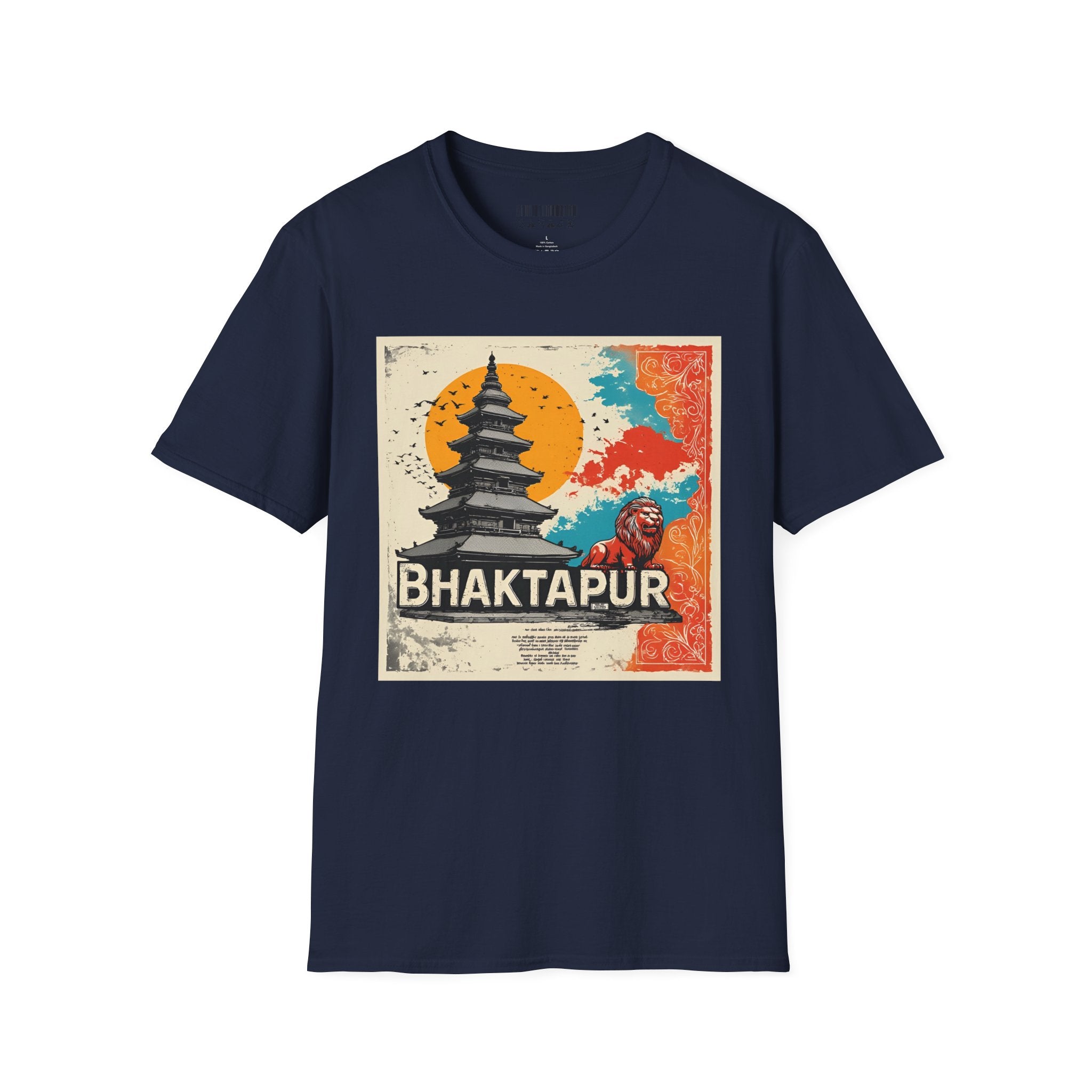 Bhaktapur Vintage Travel T-Shirt – Nepal Pagoda Graphic Tee