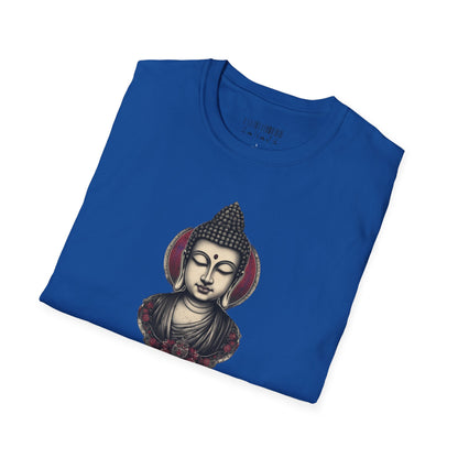 Buddha Portrait Tee — Zen Meditation Graphic T-Shirt