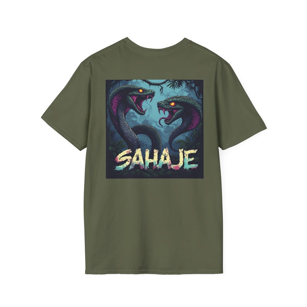 Two Cobra Snake T-Shirt – Fierce Serpent Power Graphic Tee, Edgy Streetwear Snake Shirt