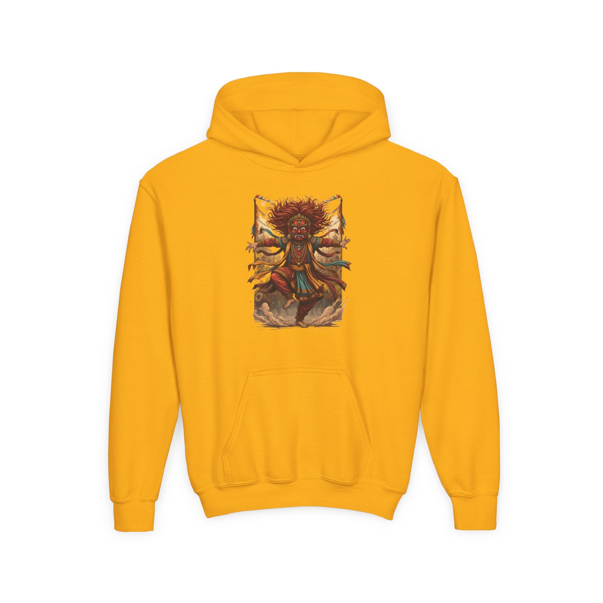 Youth Hoodie — Tribal Sun Dancer Graphic Kids Sweatshirt