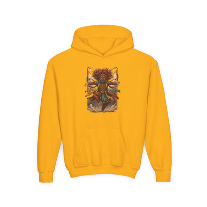 Youth Hoodie — Tribal Sun Dancer Graphic Kids Sweatshirt