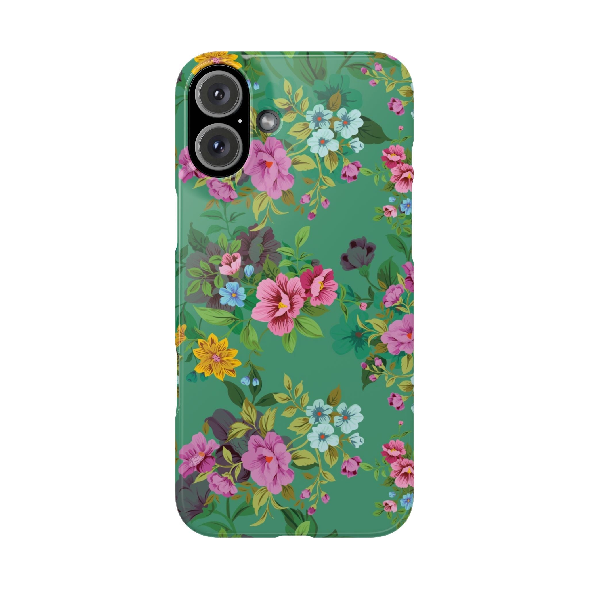 Floral Slim Phone Case - Cute Botanical Design, Gift for Spring, Nature Lovers, Customizable Phone Cover, Trendy Accessories, Flower Power