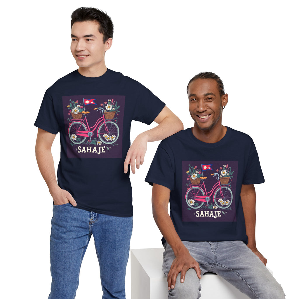 Sahaje Floral Bicycle T‑Shirt