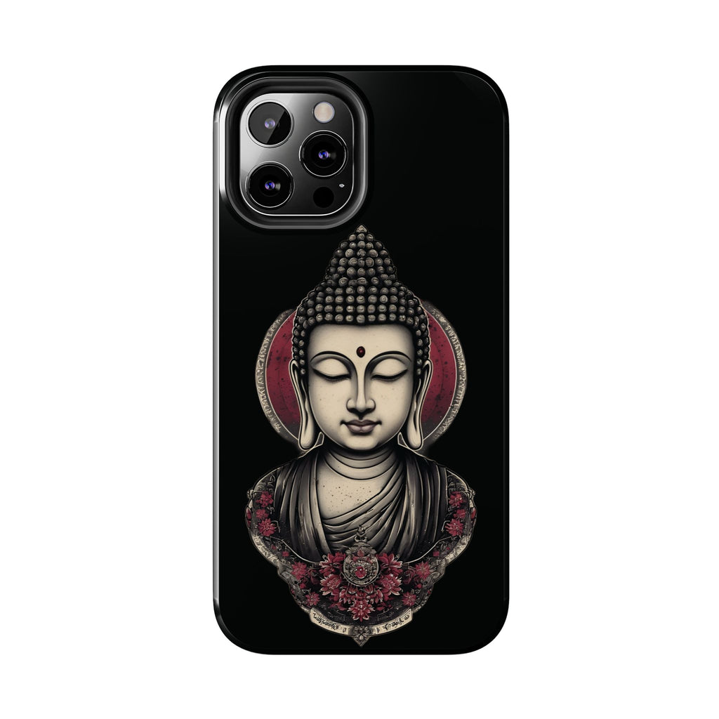 Buddha Floral Tough Phone Case — Protective Spiritual Phone Cover