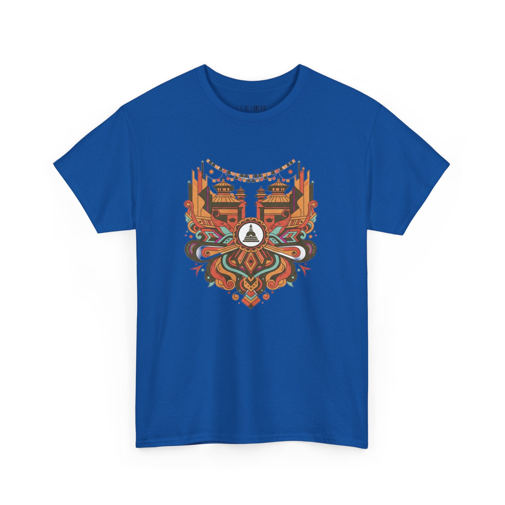 Mandala Cityscape Tee — Boho Urban Art Graphic T-Shirt