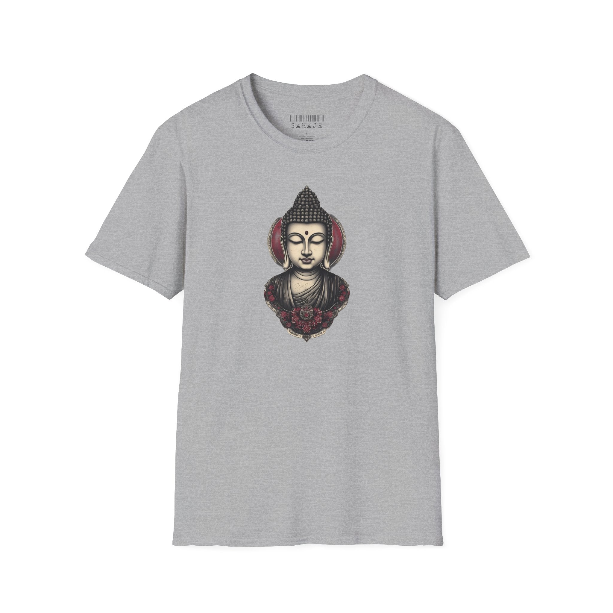 Buddha Portrait Tee — Zen Meditation Graphic T-Shirt