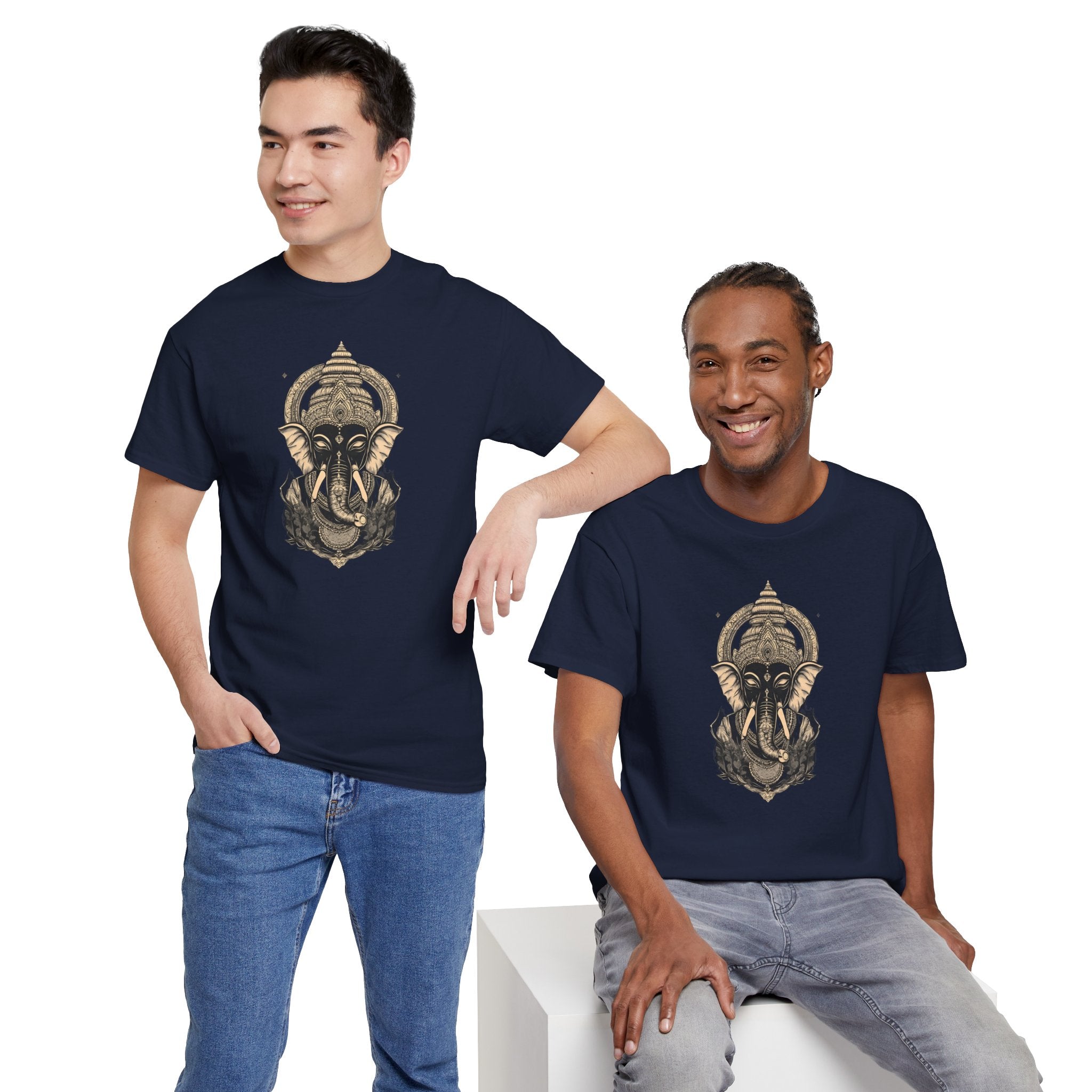Elephant Mandala T‑Shirt — Spiritual Ganesha-Inspired Graphic Tee