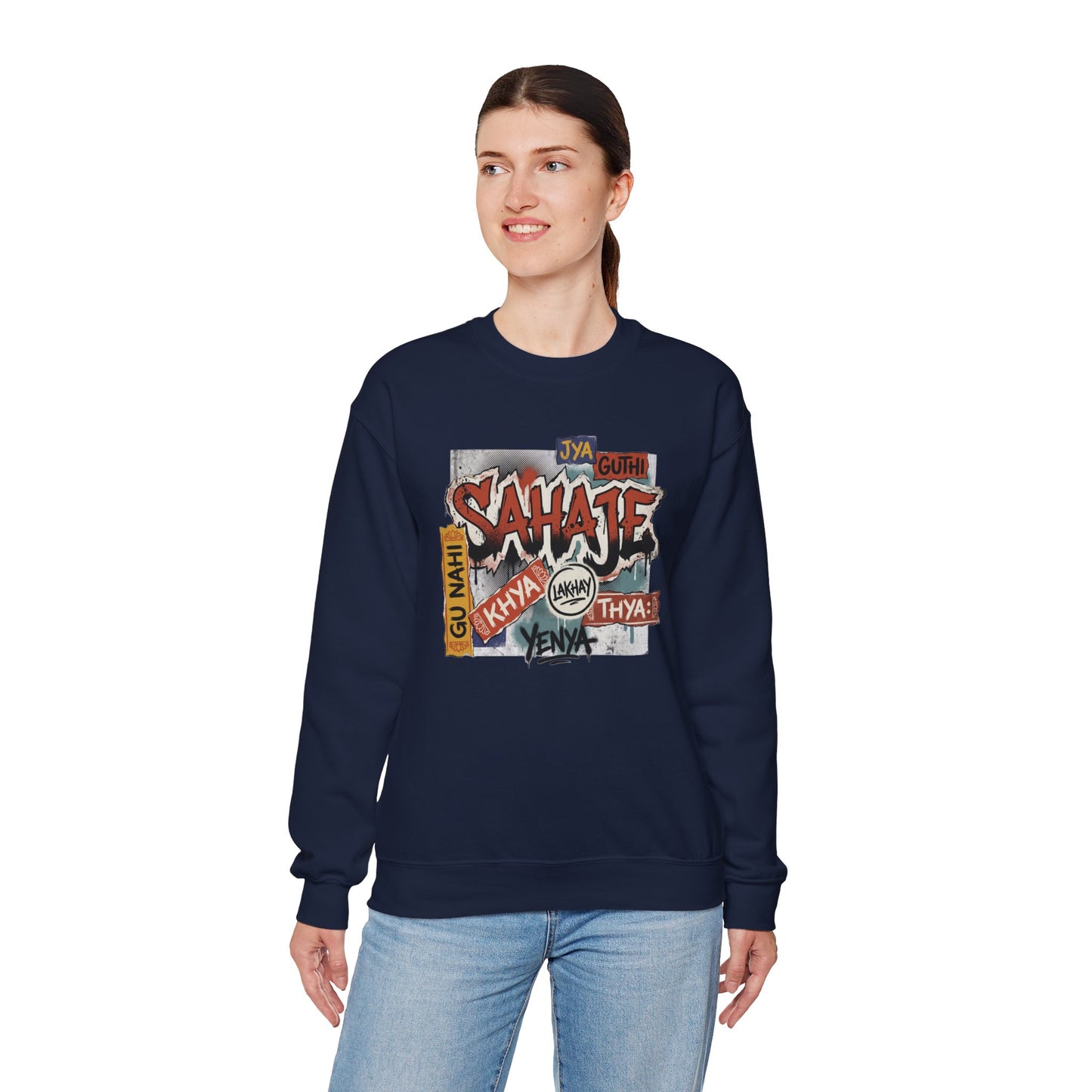 Sahajee Graphic Crewneck Sweatshirt — Urban Tagline Streetwear