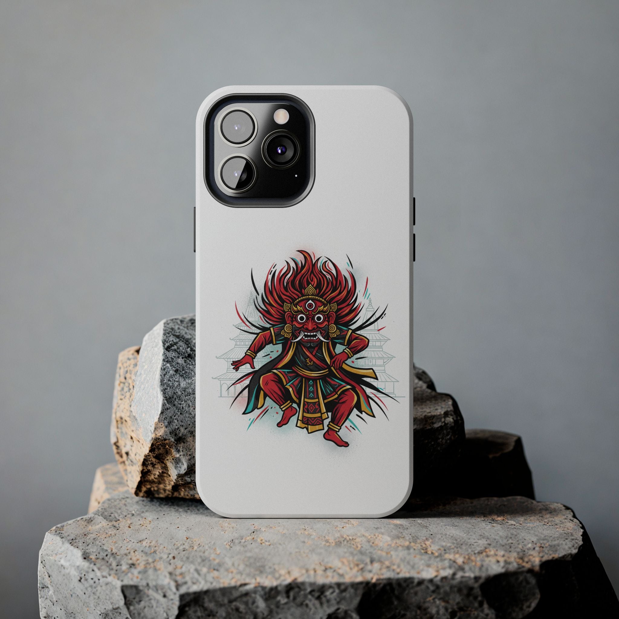 Bhairava Tough Phone Case — Bold Hindu Deity Protective Cover