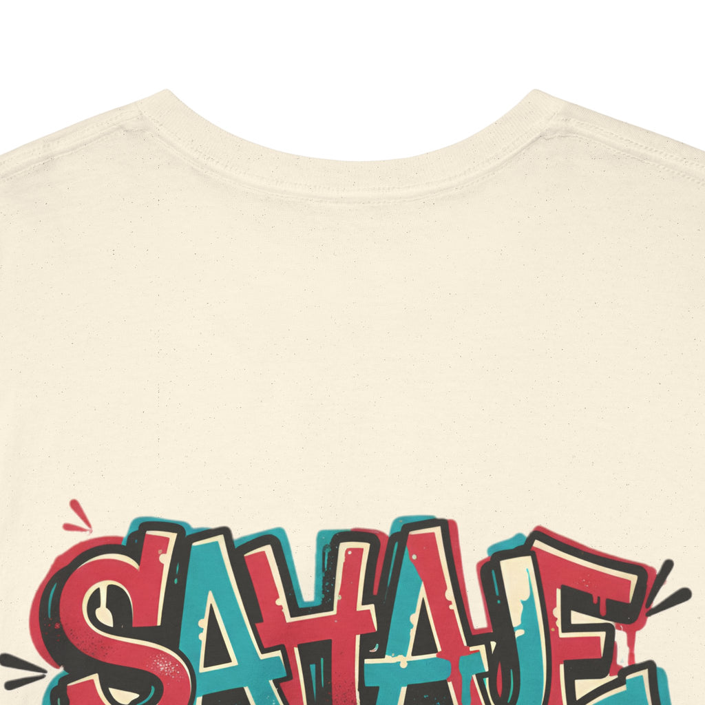 Graffiti "SAVAJE" Tee - Urban Streetwear Graphic T-Shirt