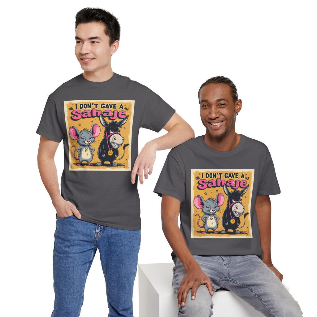 I Don't Give A Snair! Tee — Funny Mouse & Cat Graphic T-Shirt