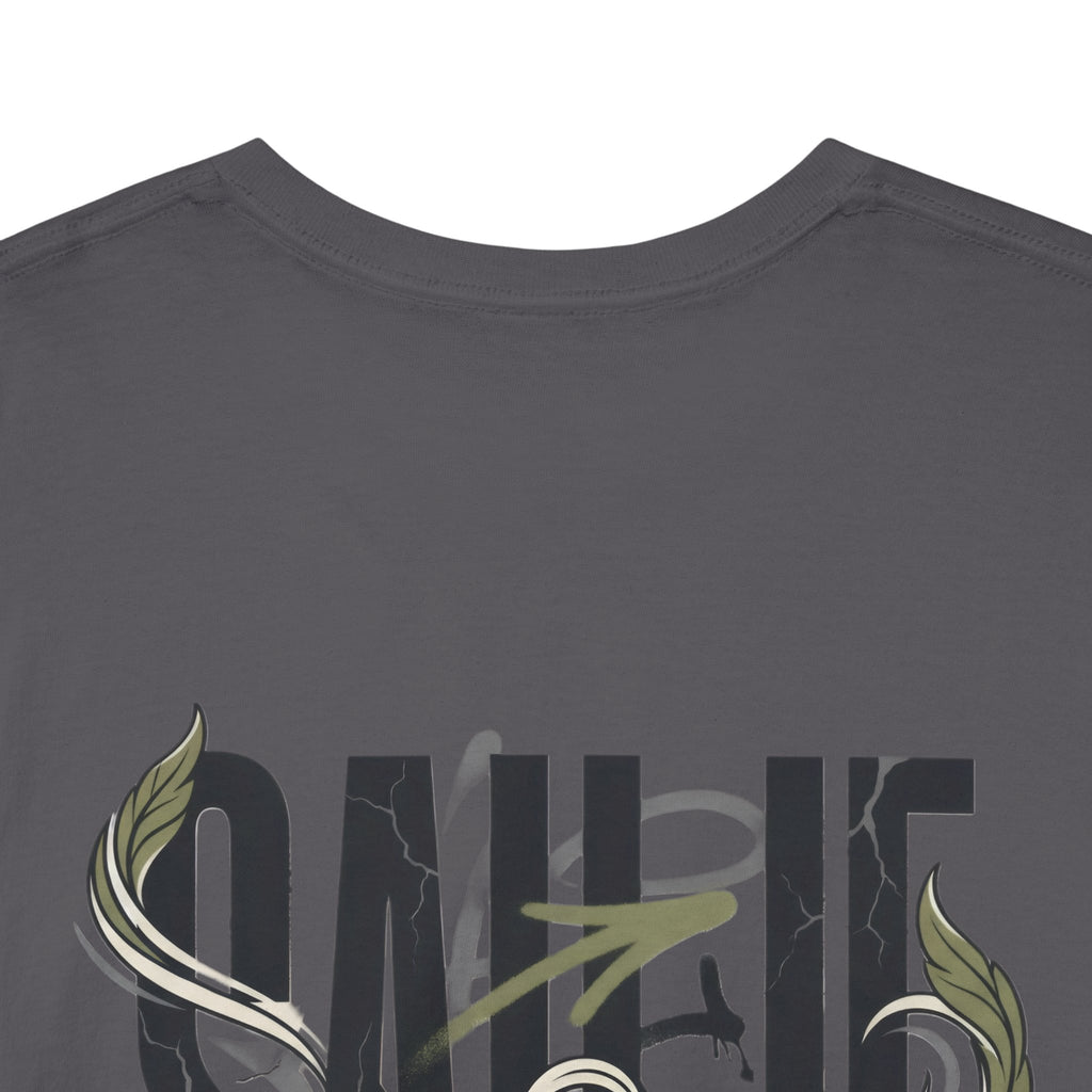 Graphic Tee — 'Savage' Typography with Snake Accent