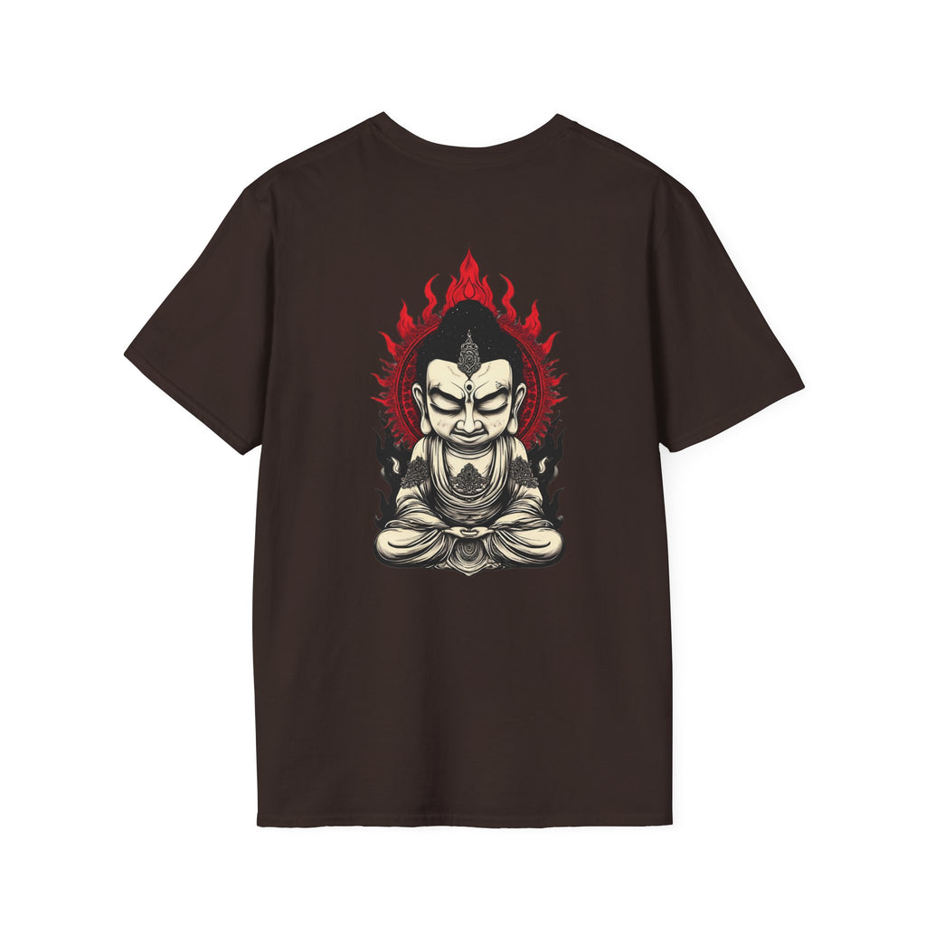 Buddha Flame T-Shirt — Fierce Meditating Buddha Graphic Tee