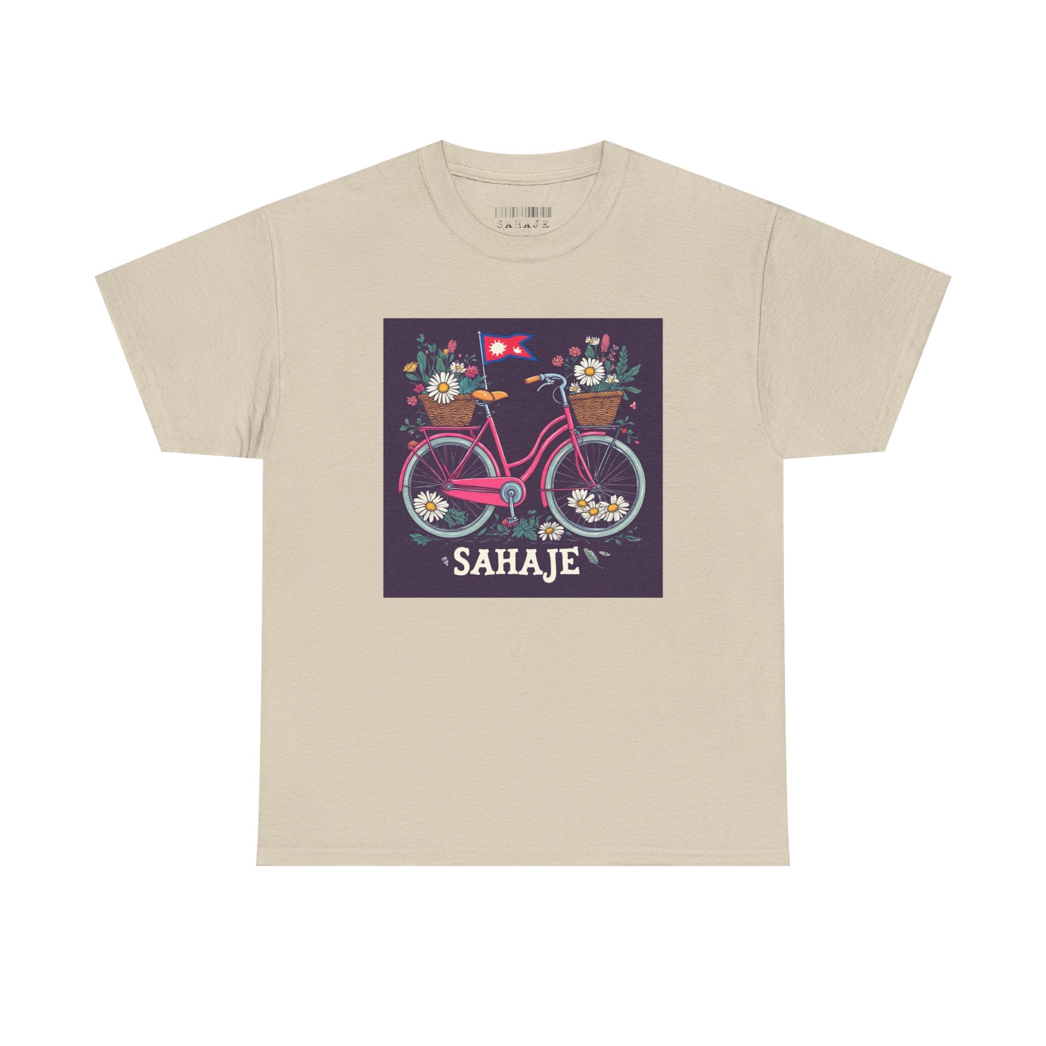 Sahaje Floral Bicycle T‑Shirt