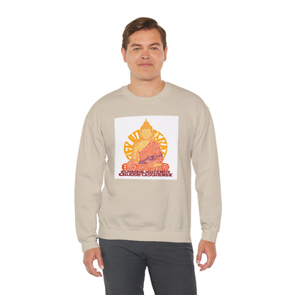 Buddha Graphic Sweatshirt — "Choose Compassion" Meditation Crewneck