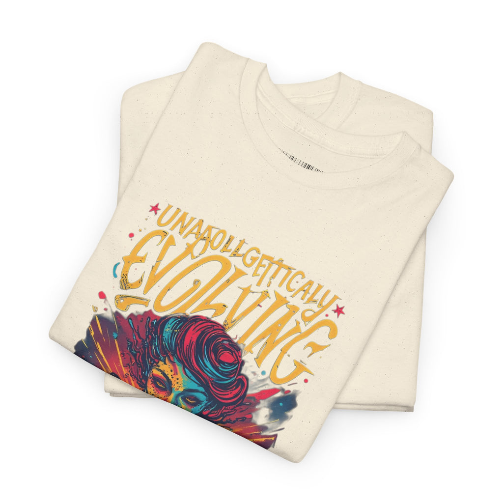 Evolving Alien Graphic Tee — "Unnaturally Evolving" Sci‑Fi Art T-Shirt