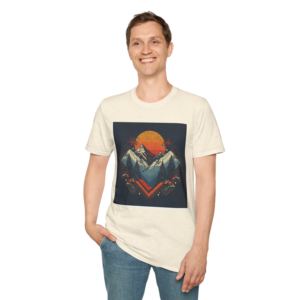 Retro Mountain Sunset T-Shirt