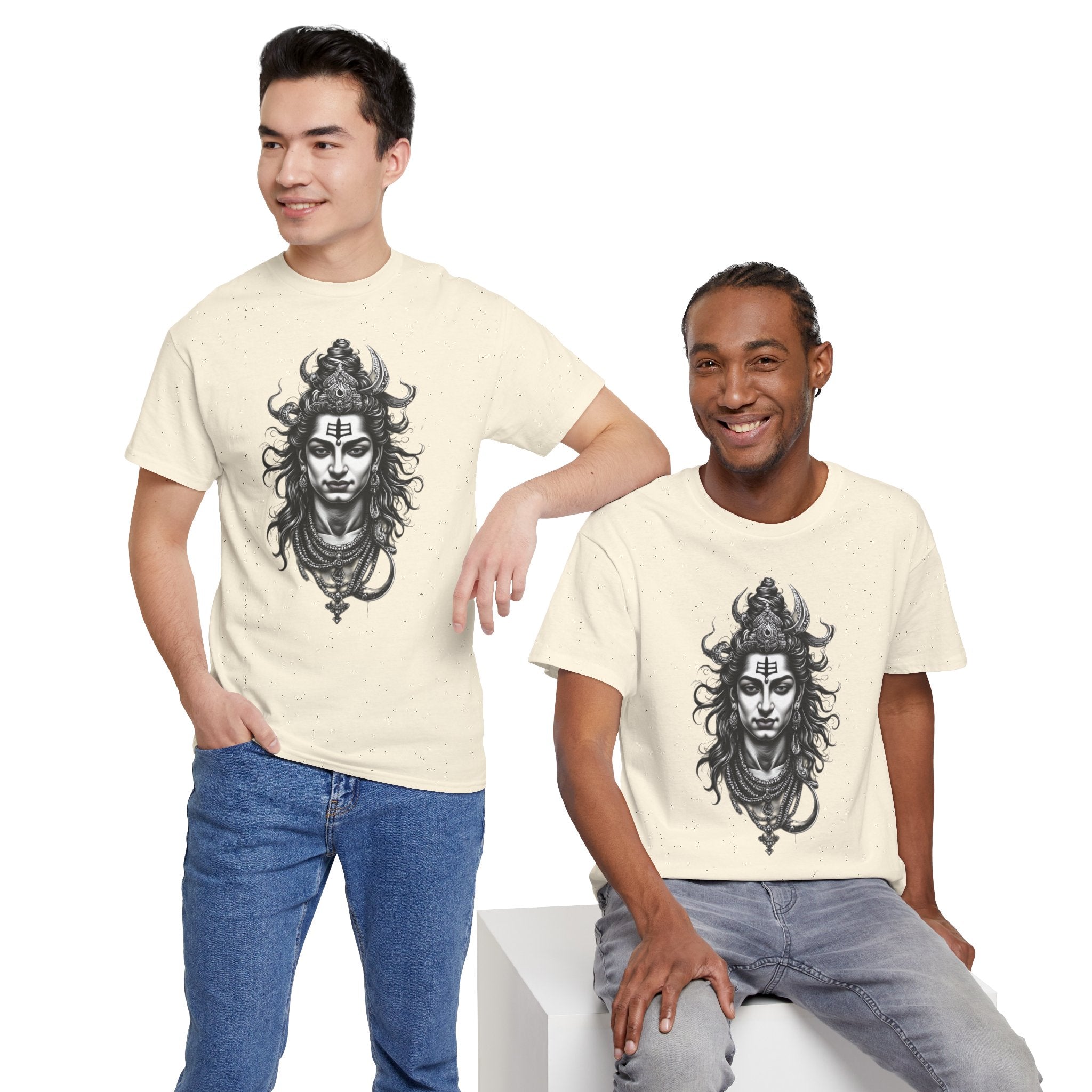 Shiva Portrait Tee — Hindu God Shiva Graphic T-Shirt