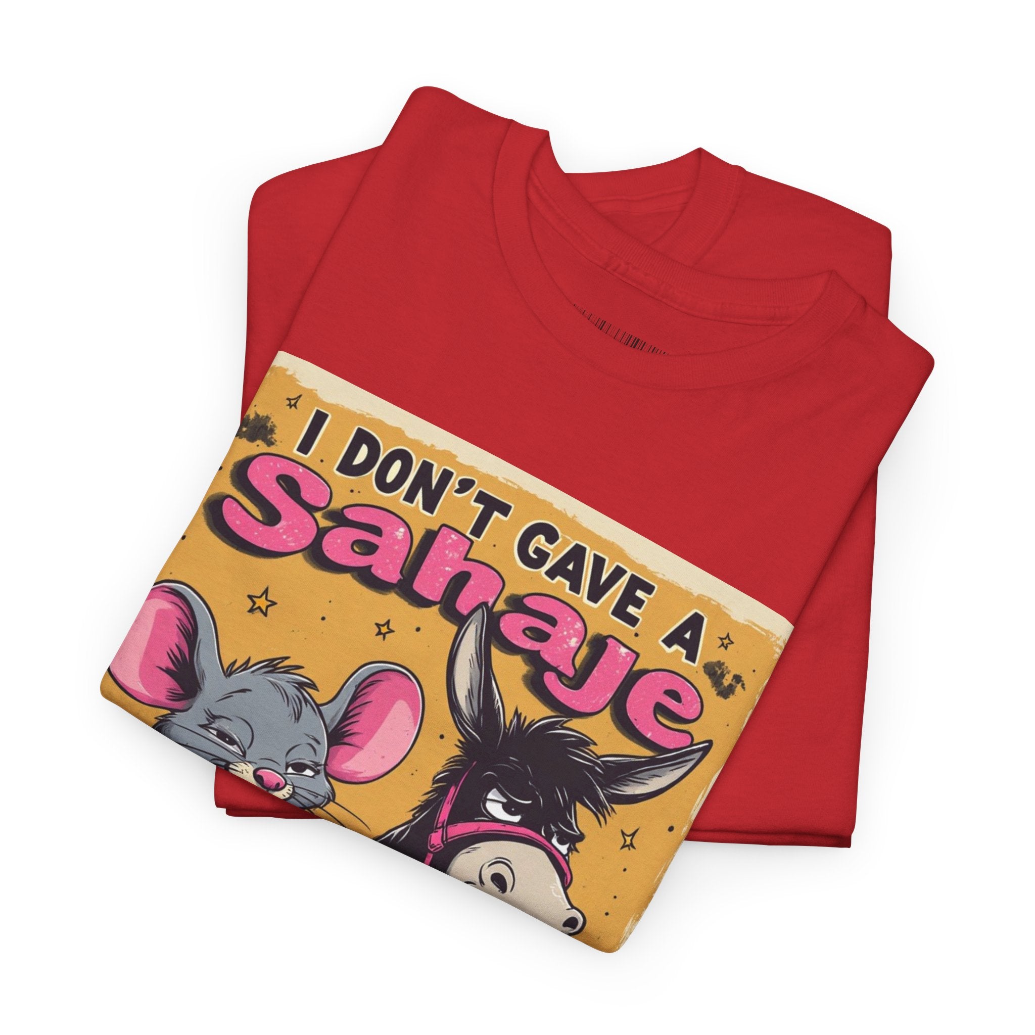I Don't Give A Snair! Tee — Funny Mouse & Cat Graphic T-Shirt