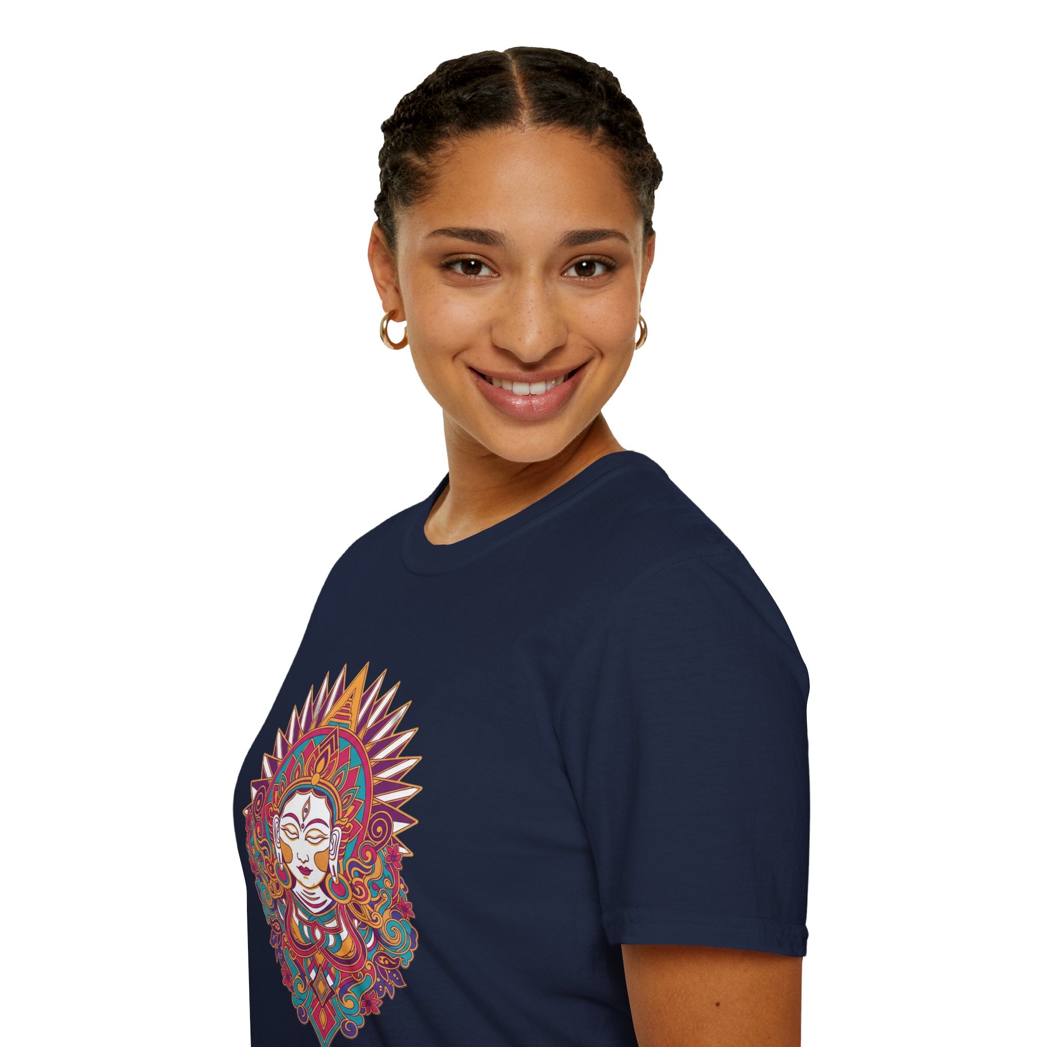 Mystic Goddess Mandala T-Shirt — Colorful Boho Spiritual Tee
