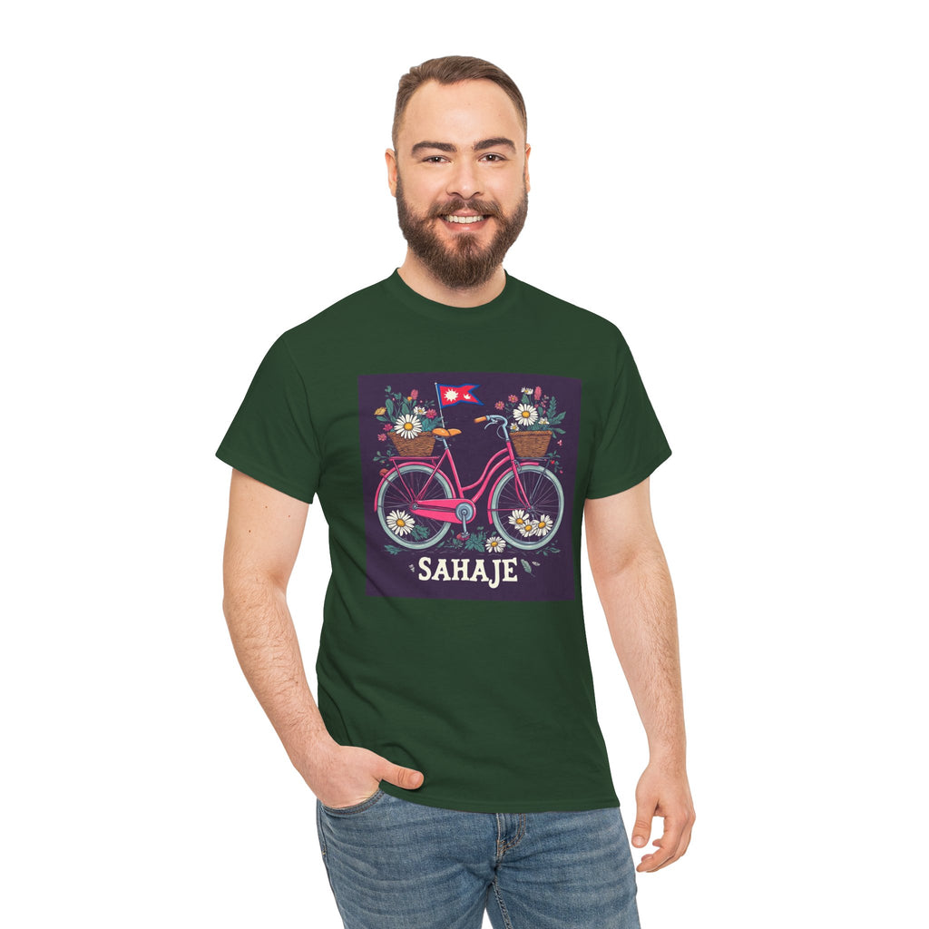 Sahaje Floral Bicycle T‑Shirt