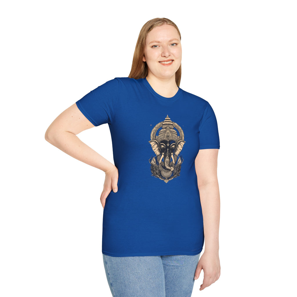 Elephant Mandala T-Shirt — Spiritual Ganesha Graphic Tee