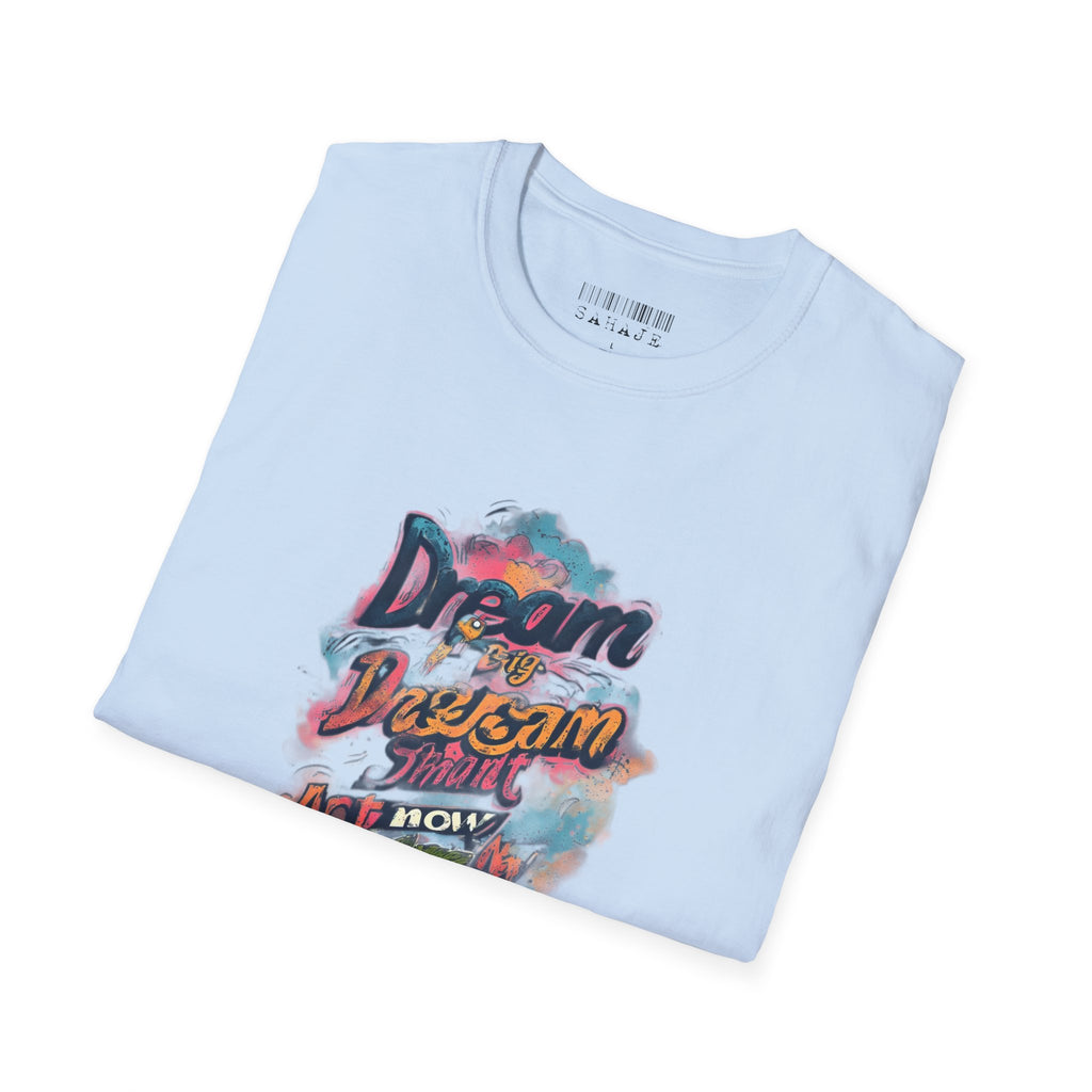 Dream Big Hustle Tee — "Dream, Perform, And Grow" Motivational Graphic T-Shirt