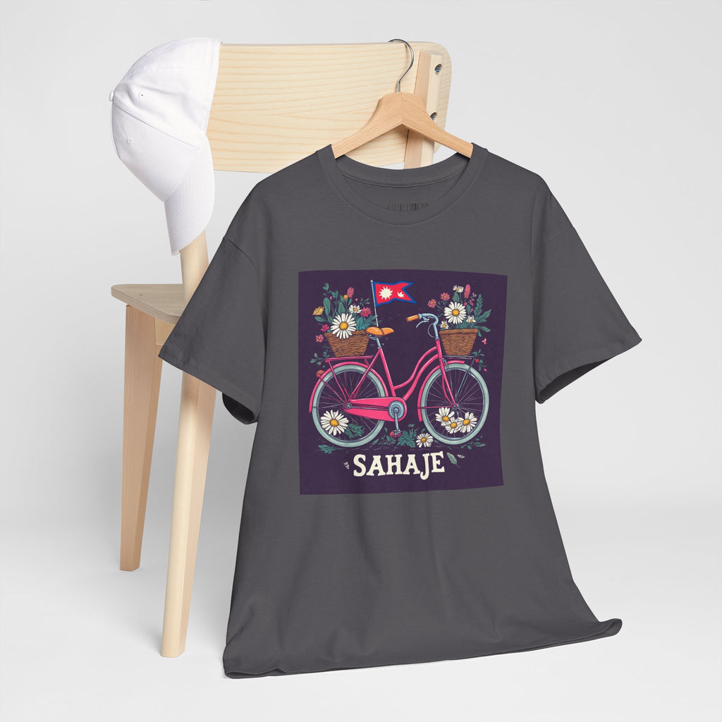 Sahaje Floral Bicycle T‑Shirt