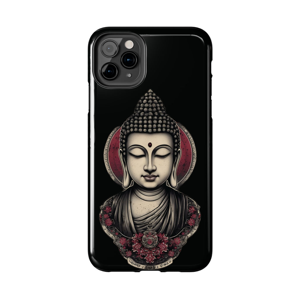 Buddha Floral Tough Phone Case — Protective Spiritual Phone Cover