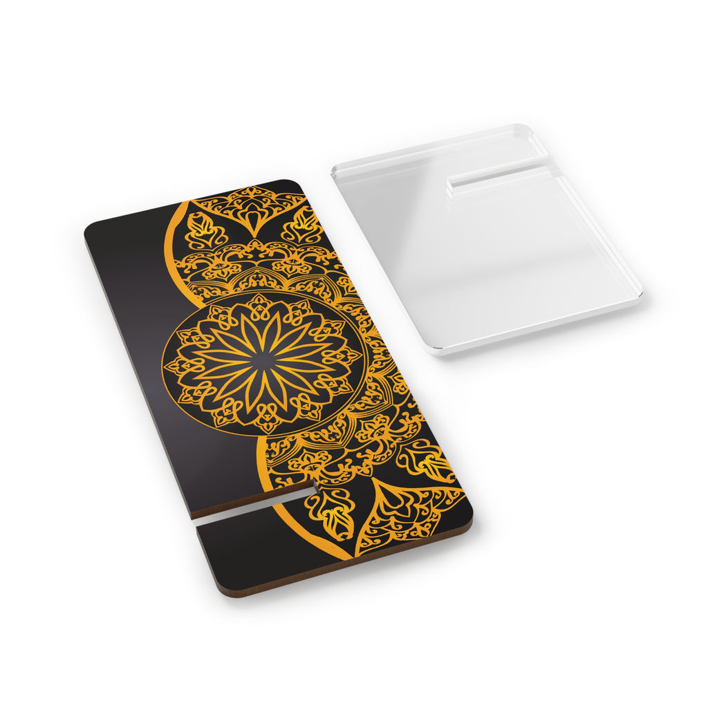 Elegant Smartphone Display Stand, Mobile Holder, Mandala Design Stand, Desk Organizer, Gift for Her, Home Office Decor