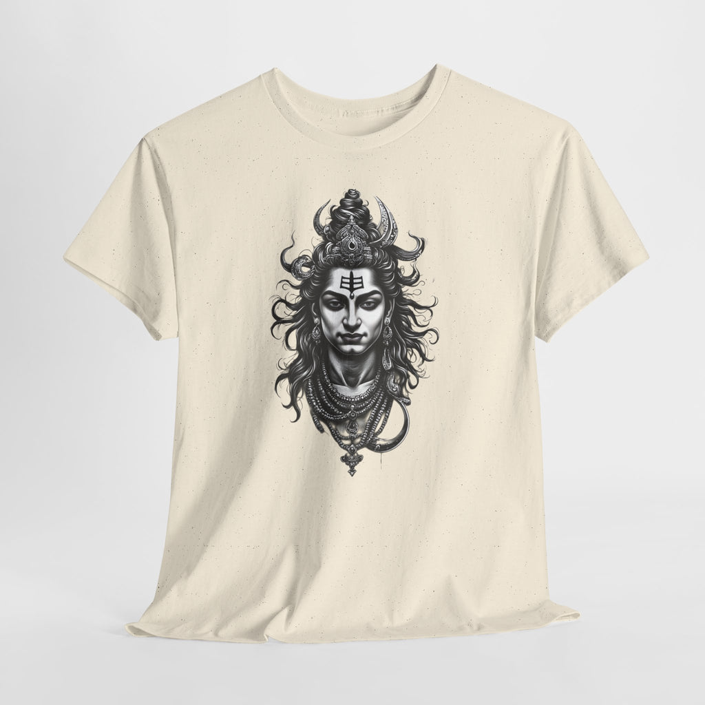 Shiva Portrait Tee — Hindu God Shiva Graphic T-Shirt