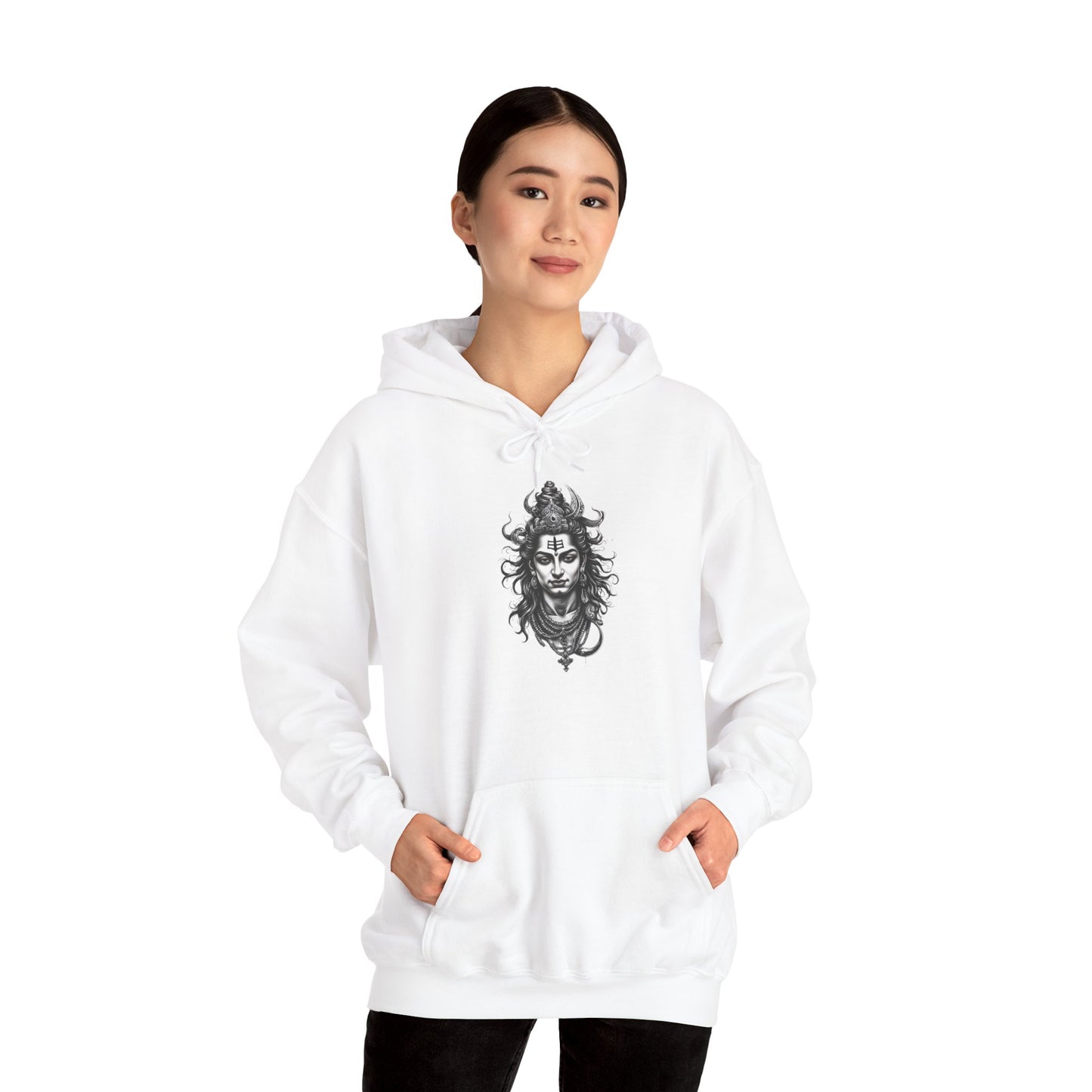 Skull Viking Hoodie — Norse Warrior Graphic Hooded Sweatshirt