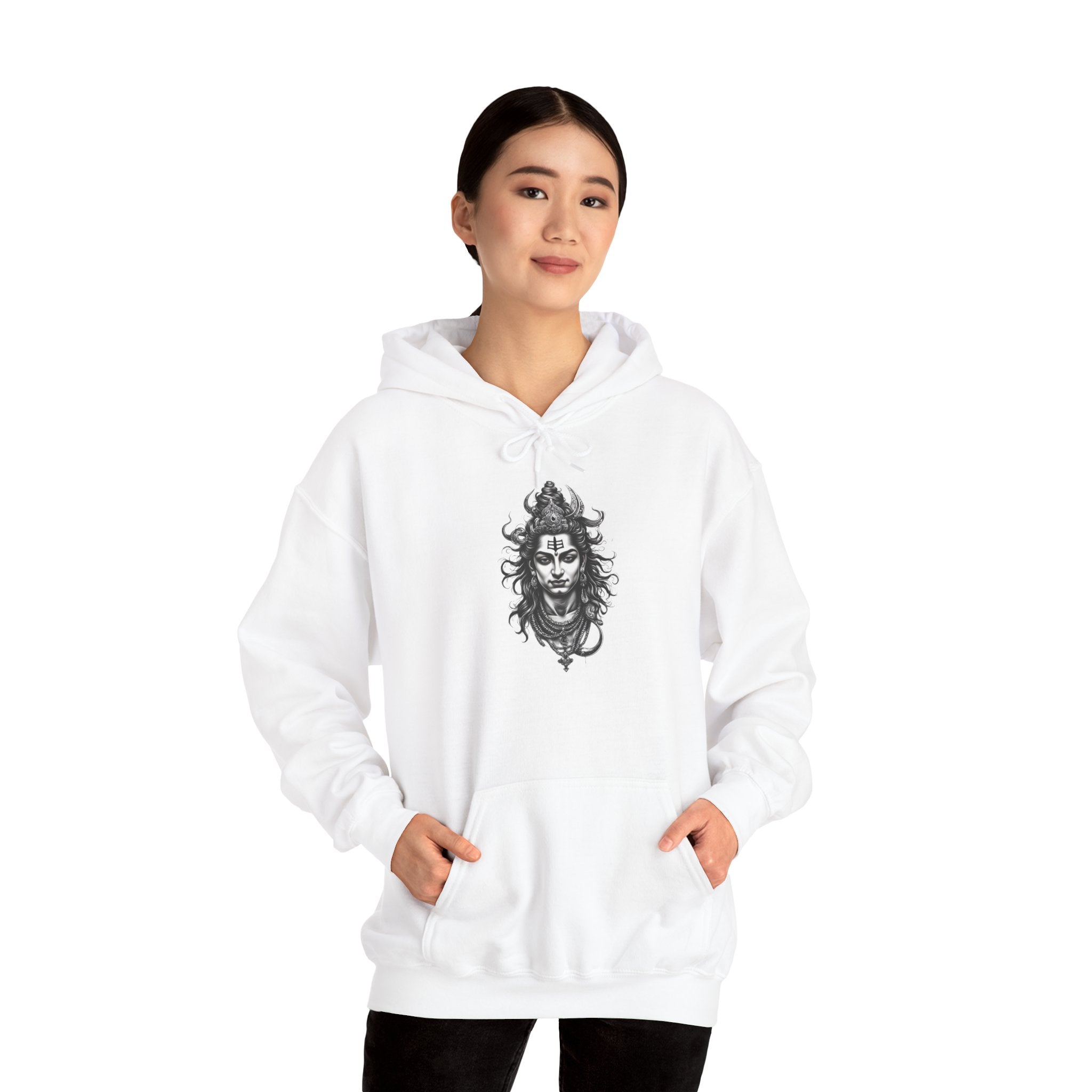 Skull Viking Hoodie — Norse Warrior Graphic Hooded Sweatshirt