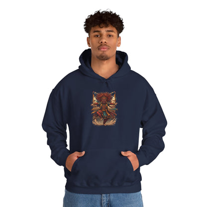 Mystic Sunflower Spirit Hoodie — Boho Meditation Floral Graphic Sweatshirt