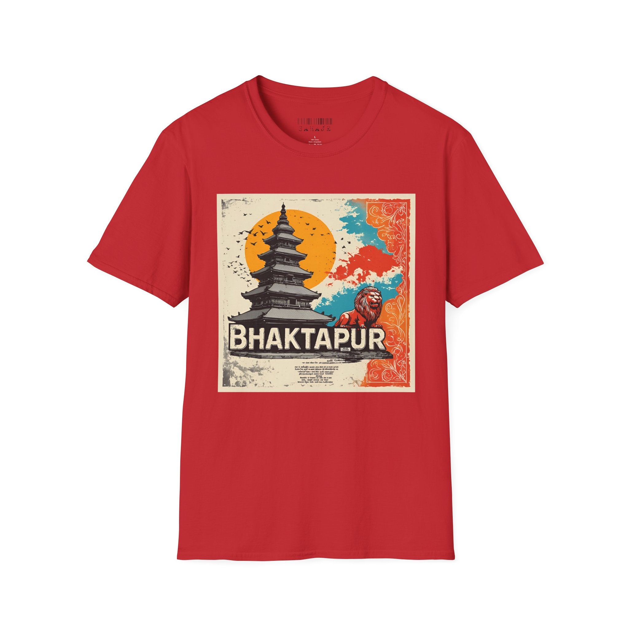 Bhaktapur Vintage Travel T-Shirt – Nepal Pagoda Graphic Tee
