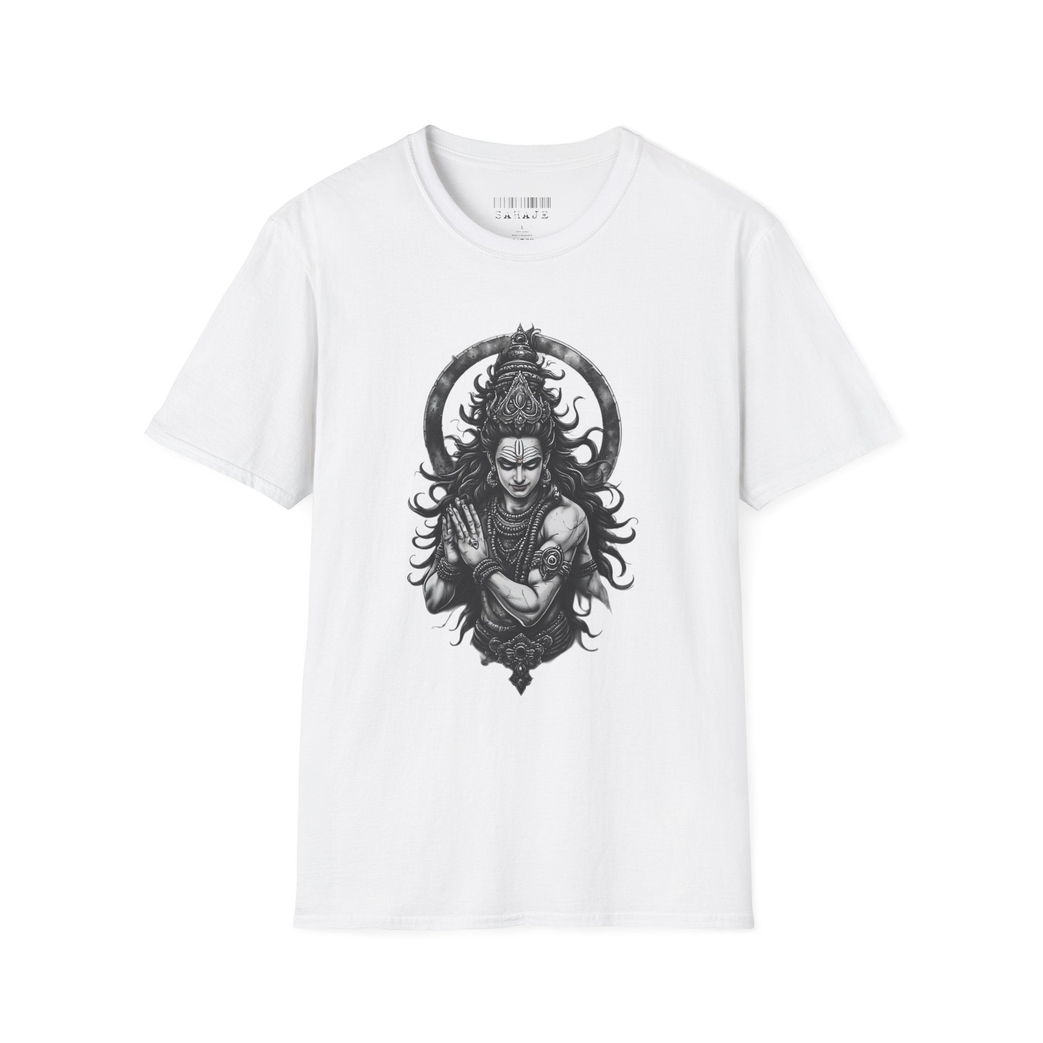 Shiva Portrait T‑Shirt – Intricate Hindu Deity Art Tee