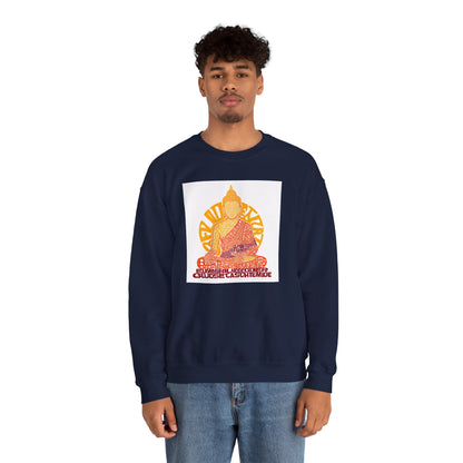 Buddha Graphic Sweatshirt — "Choose Compassion" Meditation Crewneck