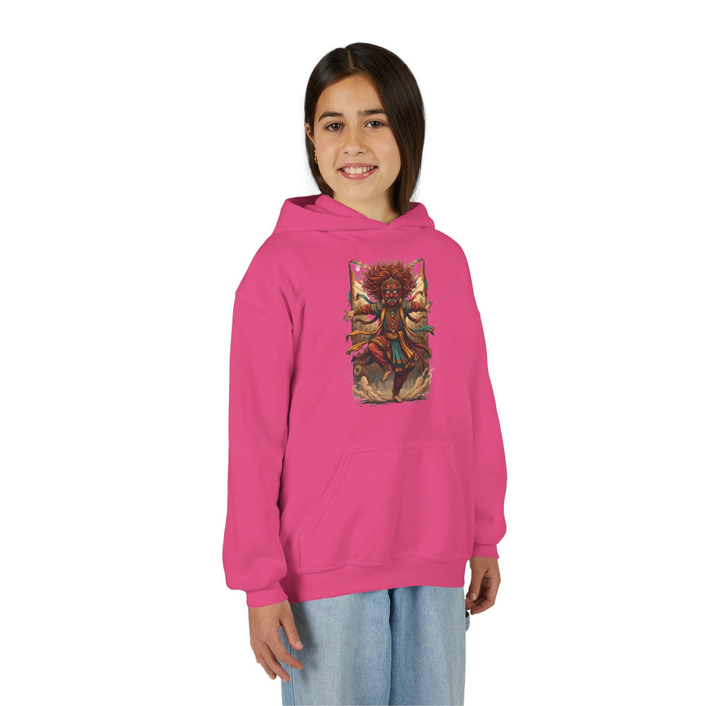 Youth Hoodie — Tribal Sun Dancer Graphic Kids Sweatshirt