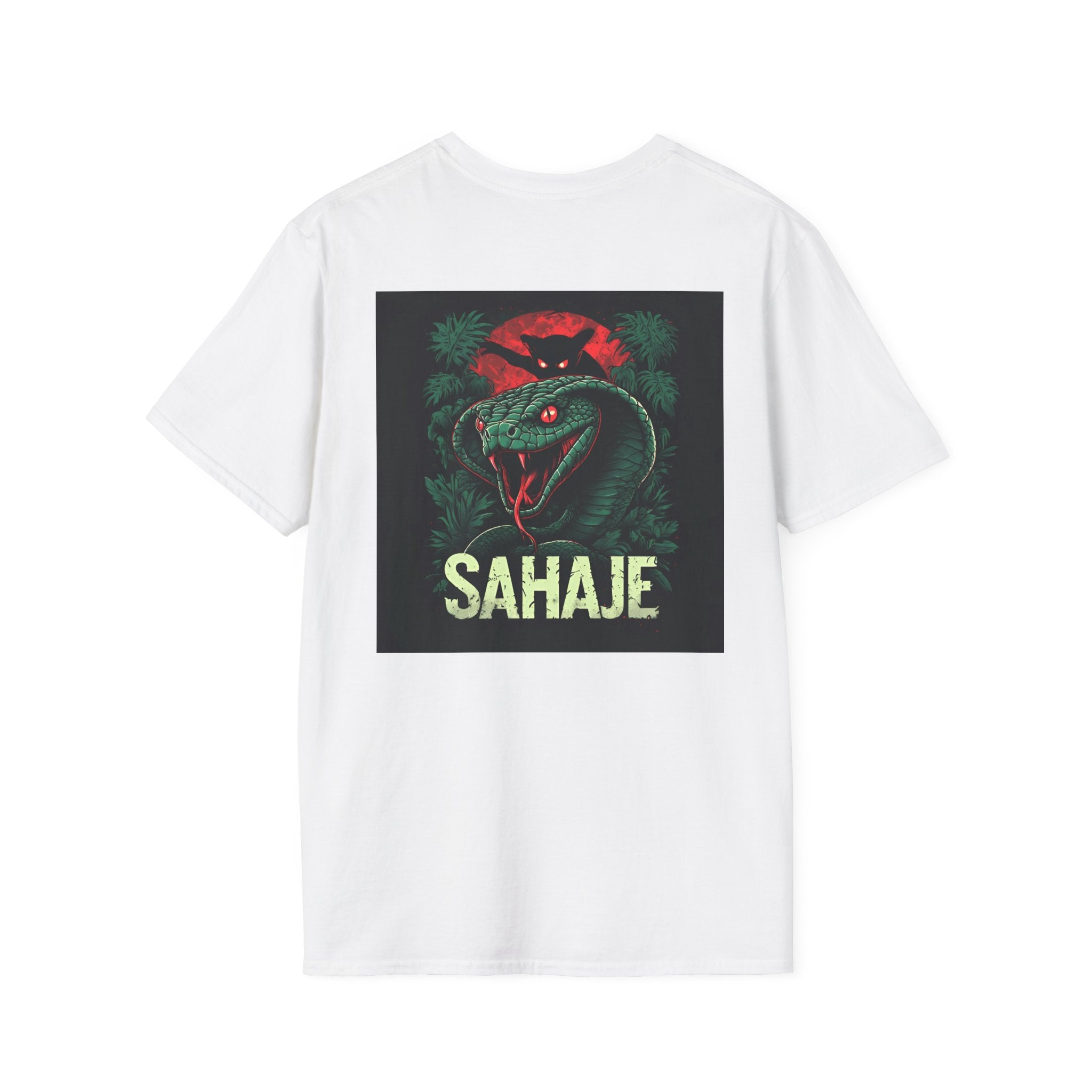 Black Cobra & Panther T-Shirt – Fierce Serpent & Big Cat Graphic Tee, Edgy Streetwear Design