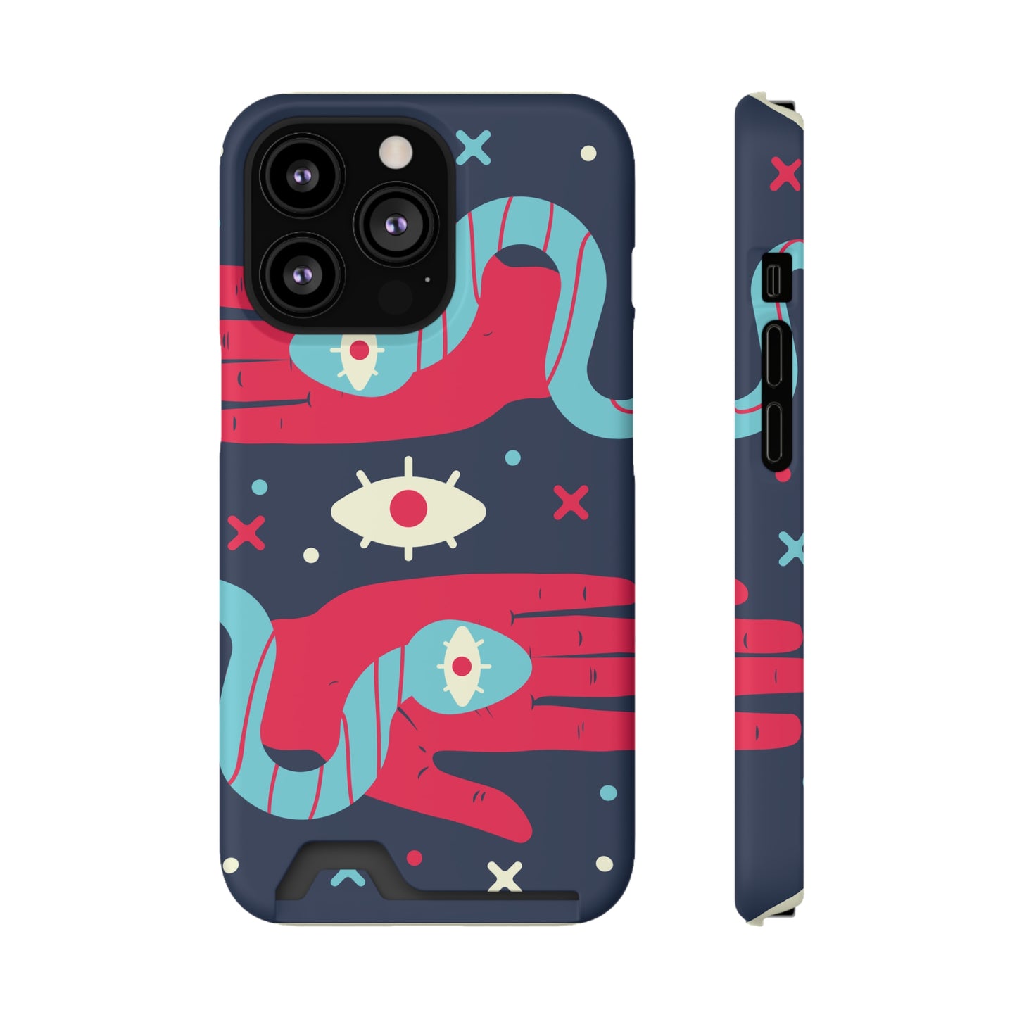 Mystical Phone Case with Card Holder - Boho Chic Style, Unique Design for Everyday Use, Perfect Gift for Creatives, Eye-Catching [...]