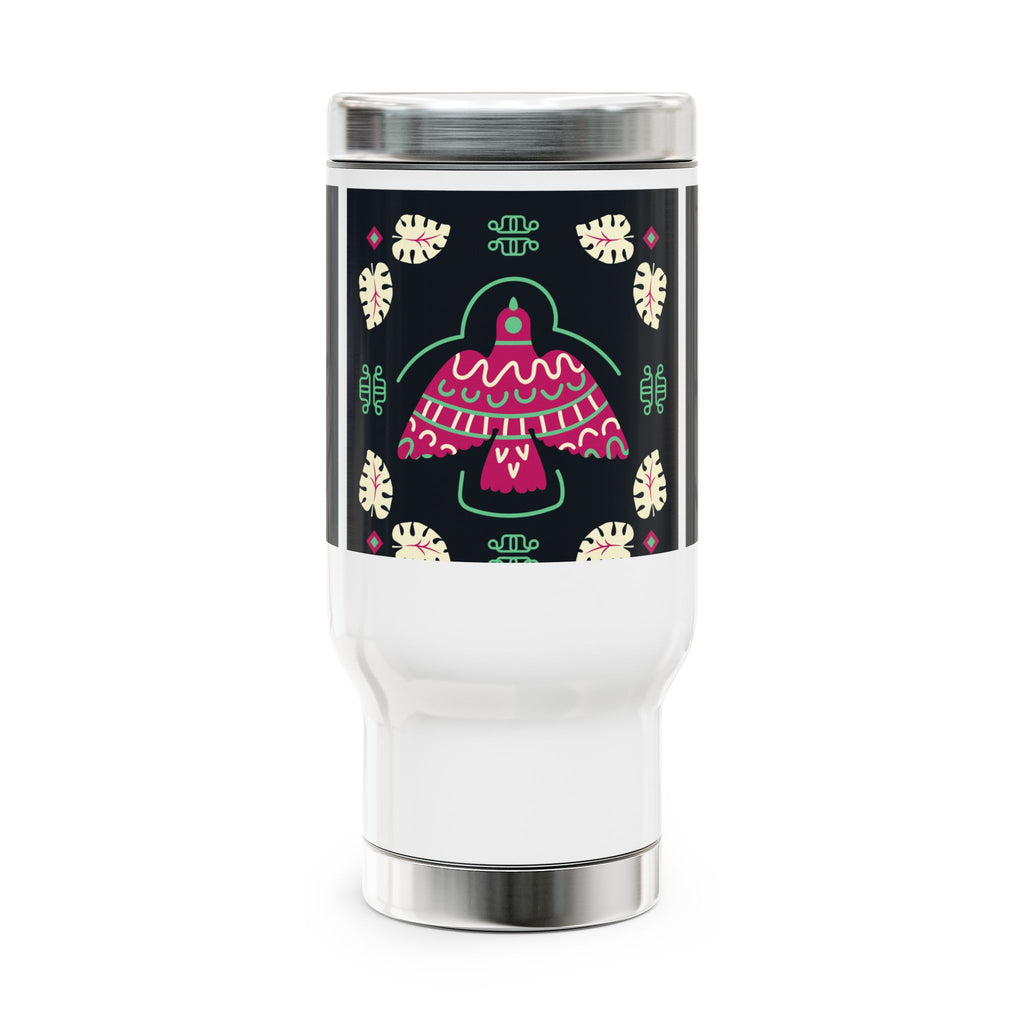Vibrant Travel Mug: Perfect for Road Trips, Gifts, Eco-Friendly Coffee, Outdoor Adventures, Holiday Cheer