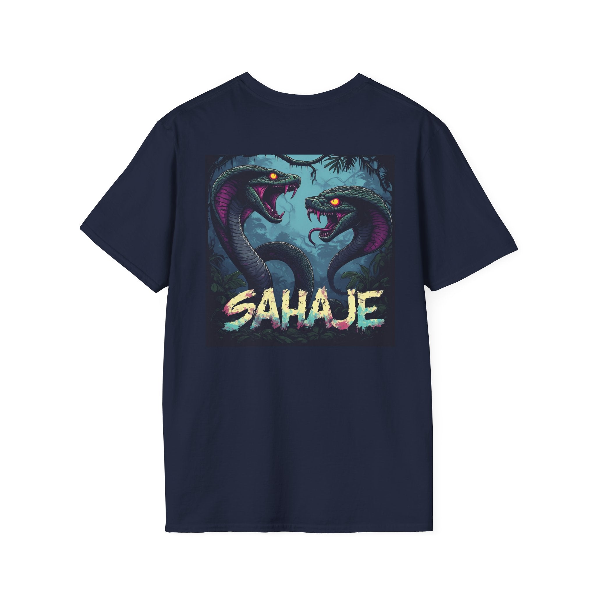 Two Cobra Snake T-Shirt – Fierce Serpent Power Graphic Tee, Edgy Streetwear Snake Shirt