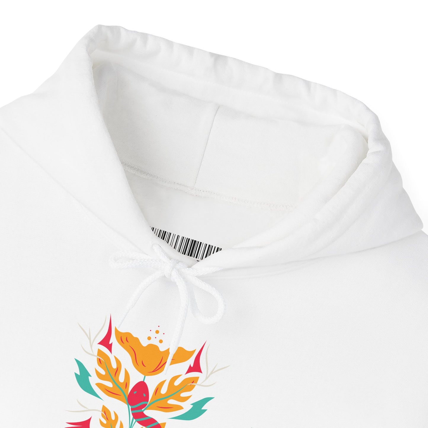 Floral Snake Hoodie — Colorful Serpent & Bloom Graphic Sweatshirt