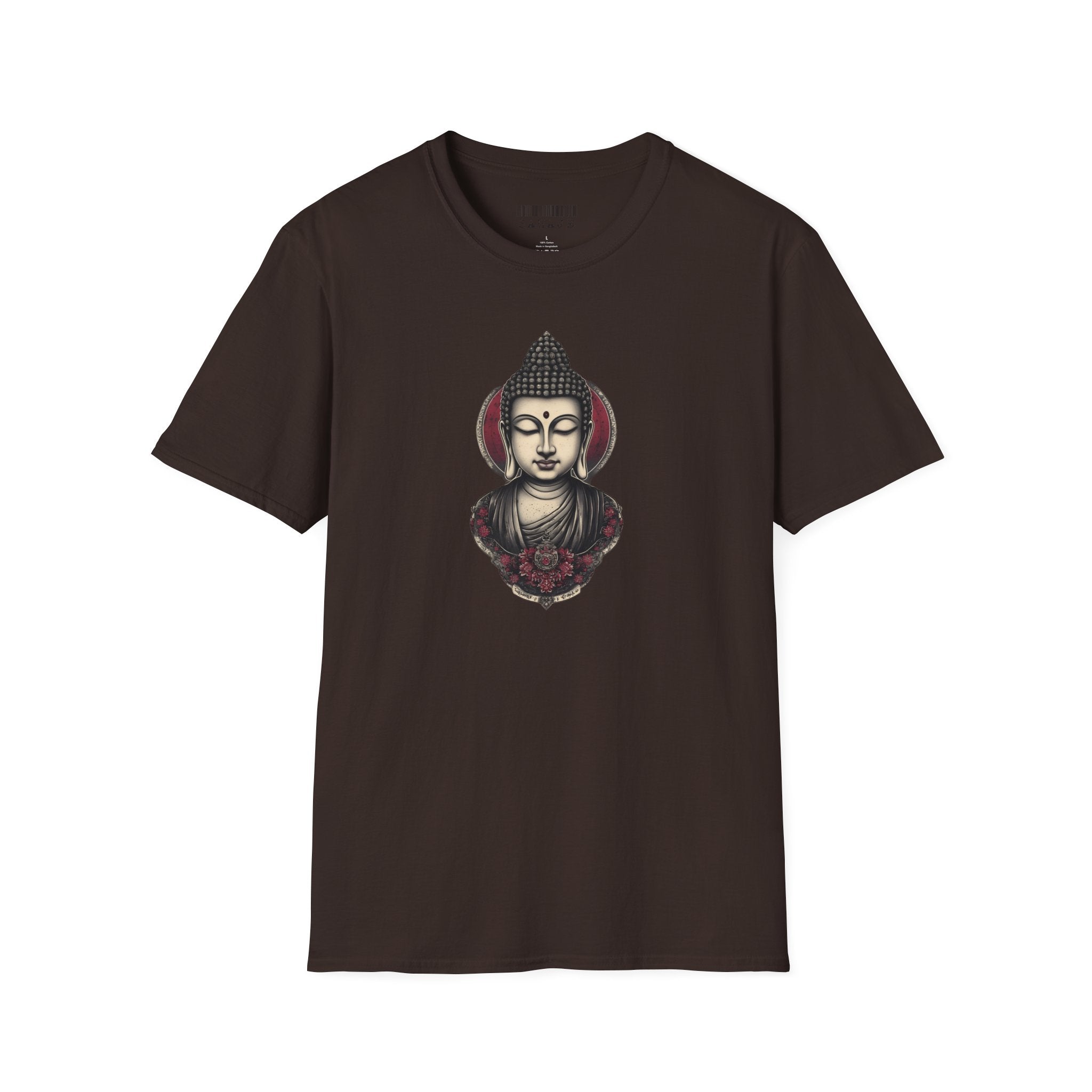 Buddha Portrait Tee — Zen Meditation Graphic T-Shirt