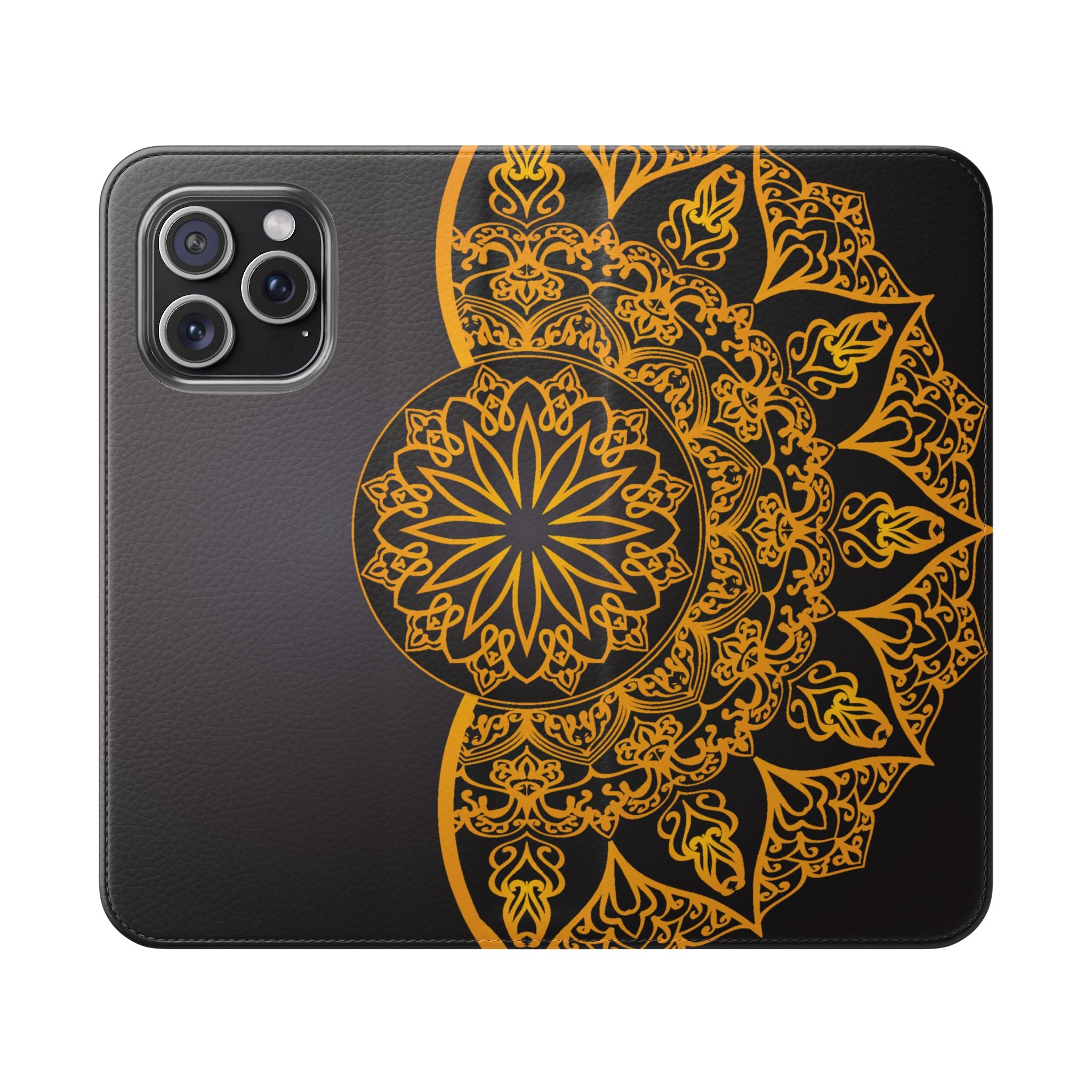 Elegant Mandala Flip Cases for Phones, Stylish Phone Wallet, Personalized Smartphone Cover, Perfect Gift for Occasions
