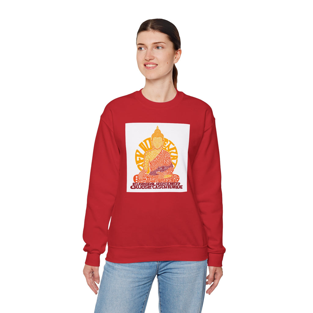 Buddha Graphic Sweatshirt — "Choose Compassion" Meditation Crewneck