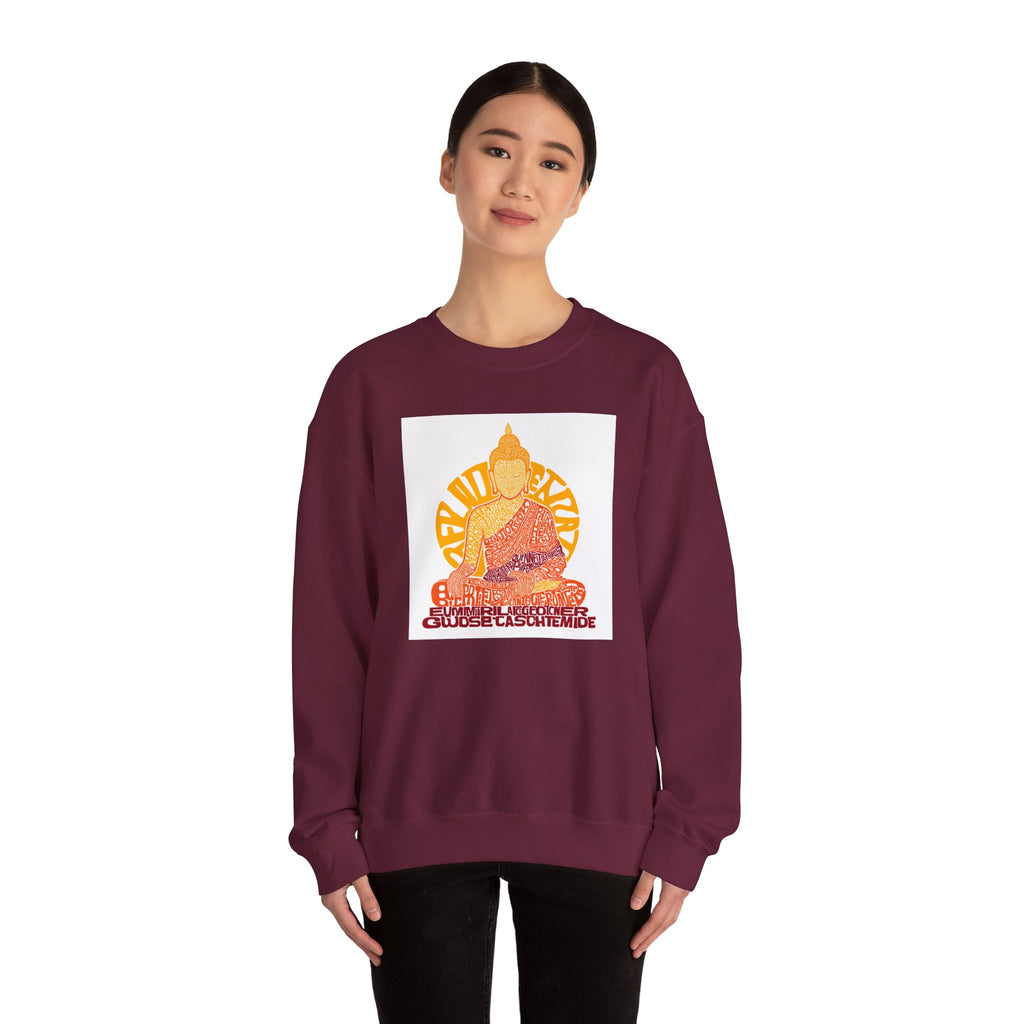 Buddha Graphic Sweatshirt — "Choose Compassion" Meditation Crewneck